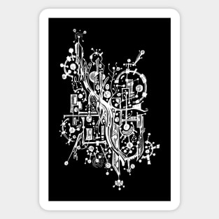 Abstract doodle art Sticker